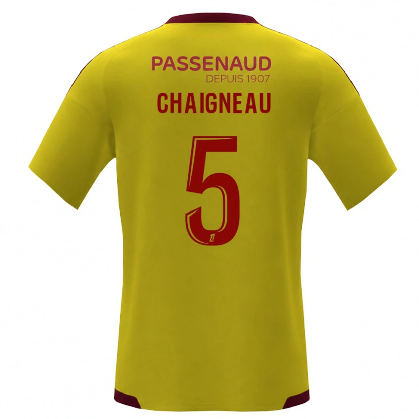Danxen Criança Camisola Swann Chaigneau #5 Amarelo Vermelho Verde Alternativa 2026/27 Camisa Brasil