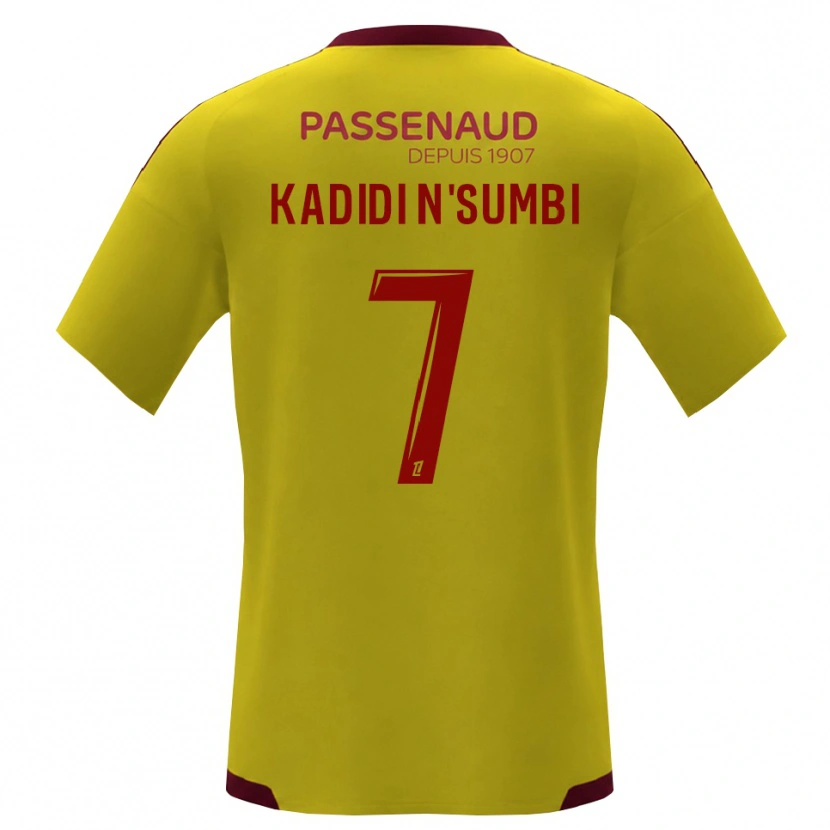 Danxen Criança Camisola Andy Junior Kadidi N'sumbi #7 Amarelo Vermelho Verde Alternativa 2026/27 Camisa Brasil