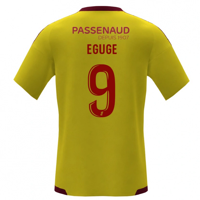 Danxen Criança Camisola Benny Eguge #9 Amarelo Vermelho Verde Alternativa 2026/27 Camisa Brasil