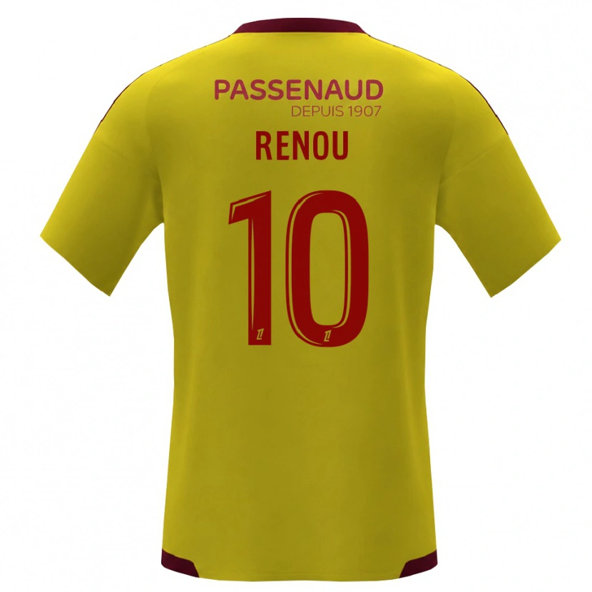 Danxen Criança Camisola Baptiste Renou #10 Amarelo Vermelho Verde Alternativa 2026/27 Camisa Brasil