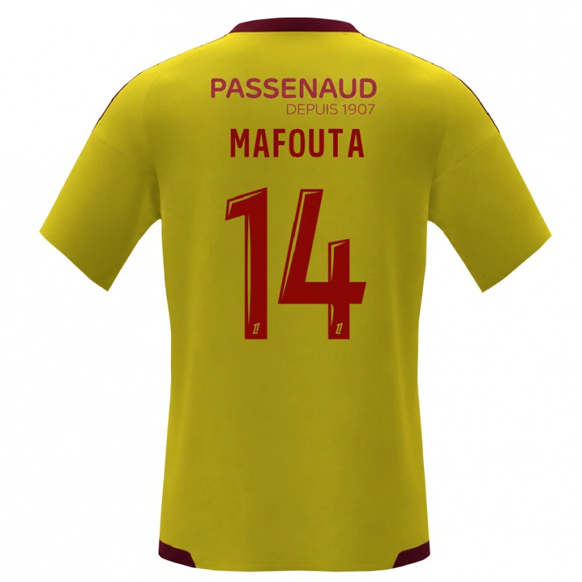 Danxen Criança Camisola Louis Mafouta #14 Amarelo Vermelho Verde Alternativa 2026/27 Camisa Brasil