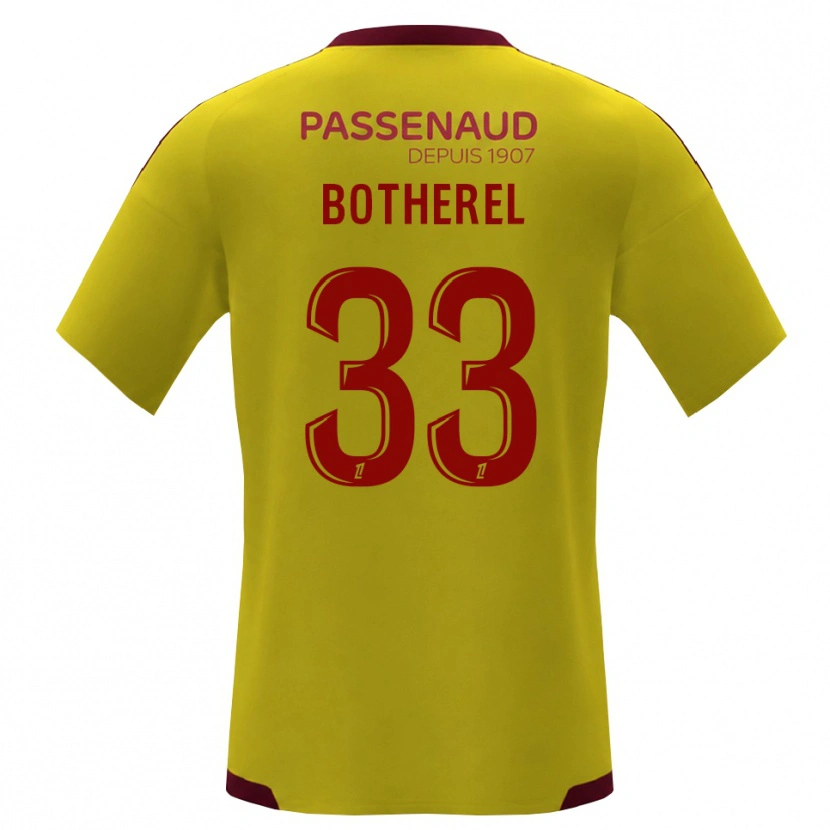Danxen Criança Camisola Lucas Botherel #33 Amarelo Vermelho Verde Alternativa 2026/27 Camisa Brasil