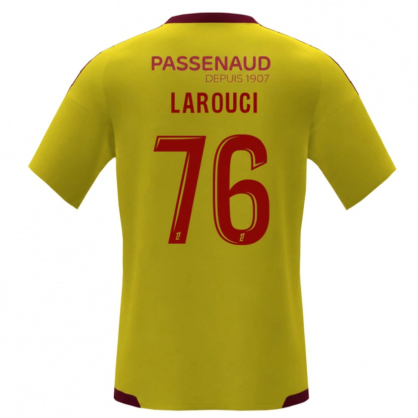 Danxen Criança Camisola Yasser Larouci #76 Amarelo Vermelho Verde Alternativa 2026/27 Camisa Brasil