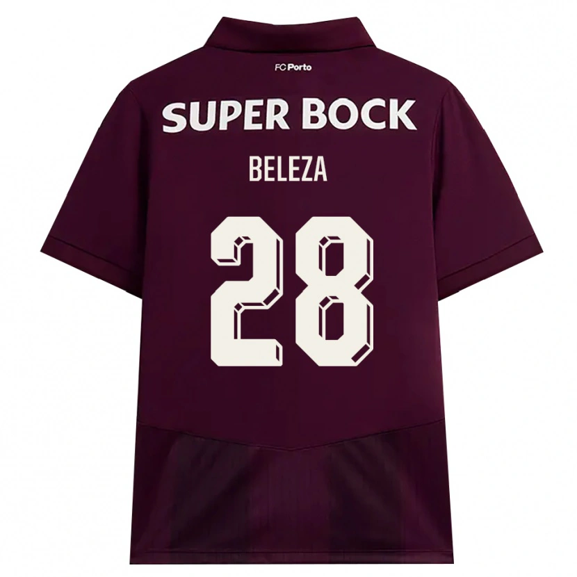 Danxen Criança Camisola Tatiana Beleza #28 Borgonha Branco Alternativa 2026/27 Camisa Brasil