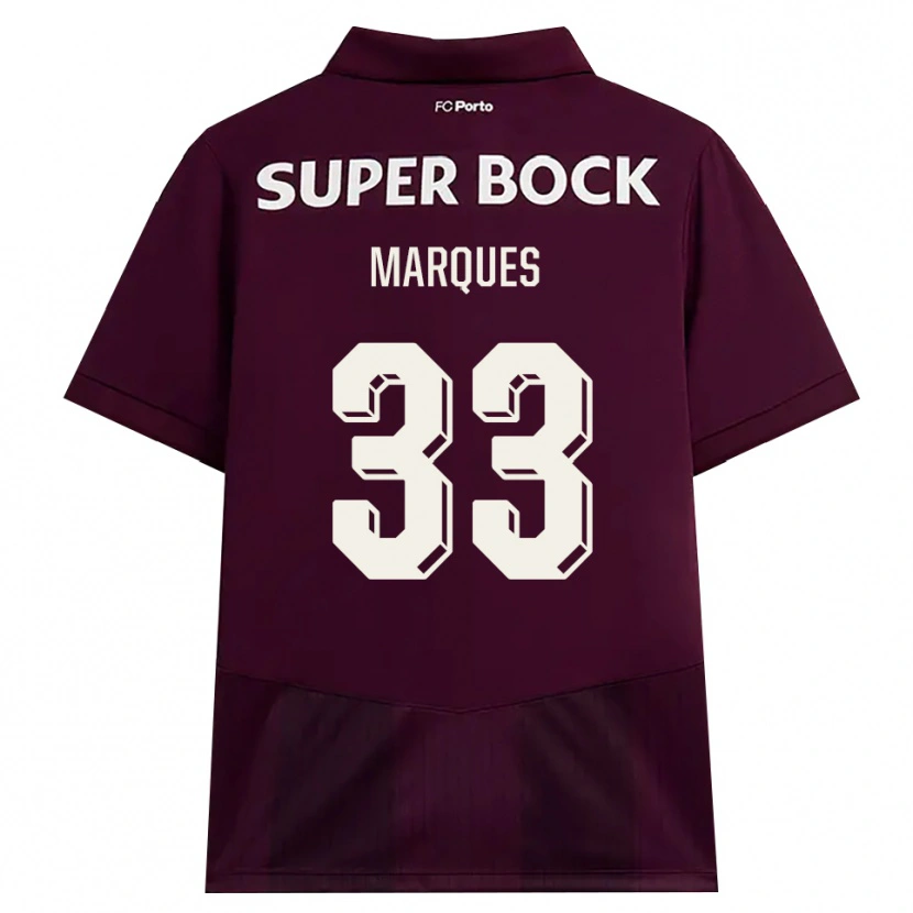 Danxen Criança Camisola Bárbara Marques #33 Borgonha Branco Alternativa 2026/27 Camisa Brasil