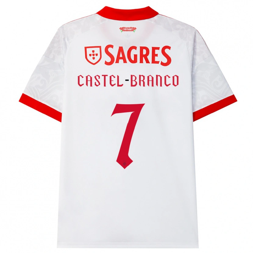 Danxen Criança Camisola Diego Castel-Branco #7 Branco Vermelho Amarelo Alternativa 2026/27 Camisa Brasil