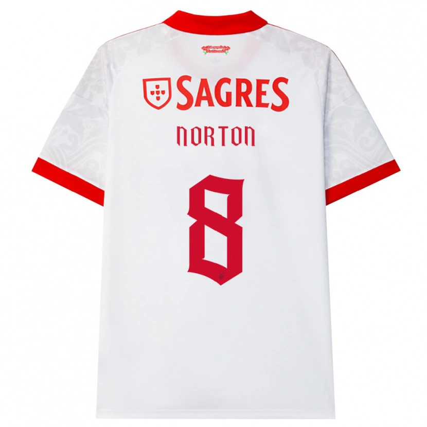 Danxen Criança Camisola Andreia Norton #8 Branco Vermelho Amarelo Alternativa 2026/27 Camisa Brasil