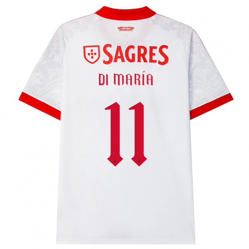 Danxen Criança Camisola Angel Di Maria #11 Branco Vermelho Amarelo Alternativa 2026/27 Camisa Brasil