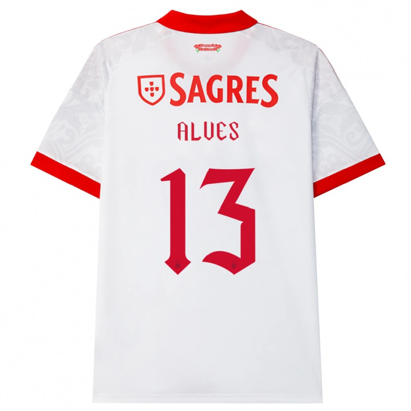 Danxen Criança Camisola Lucia Alves #13 Branco Vermelho Amarelo Alternativa 2026/27 Camisa Brasil