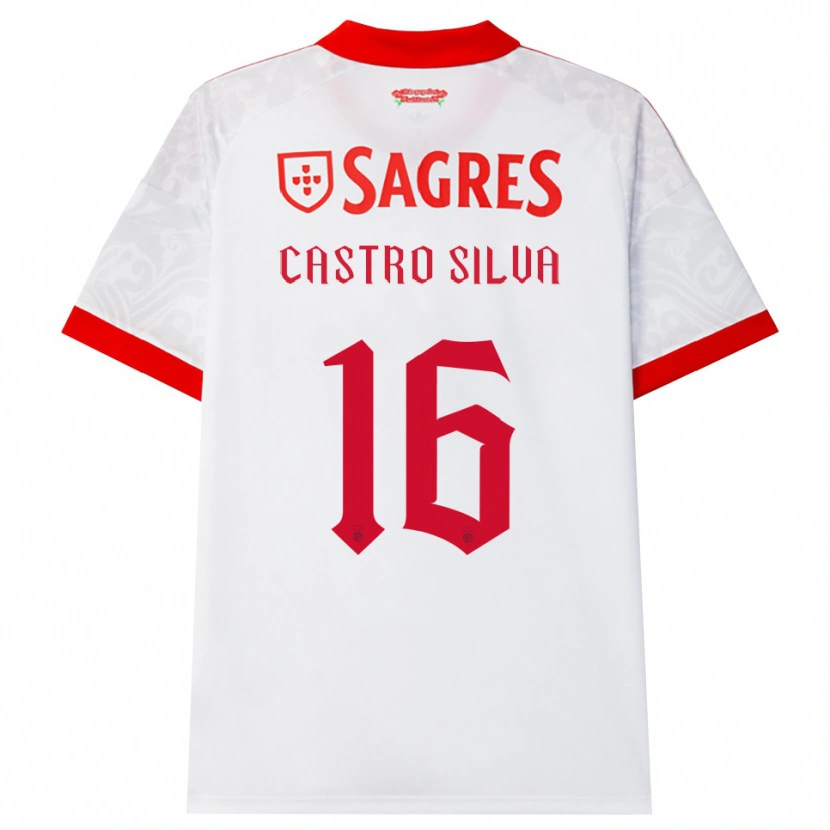Danxen Criança Camisola Guilherme Castro #16 Branco Vermelho Amarelo Alternativa 2026/27 Camisa Brasil
