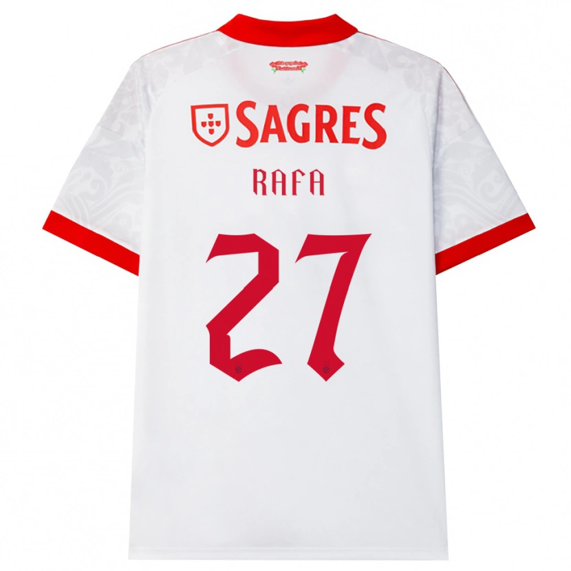 Danxen Criança Camisola Rafa Silva #27 Branco Vermelho Amarelo Alternativa 2026/27 Camisa Brasil