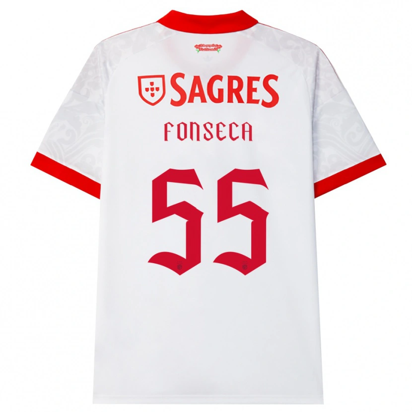Danxen Criança Camisola João Fonseca #55 Branco Vermelho Amarelo Alternativa 2026/27 Camisa Brasil