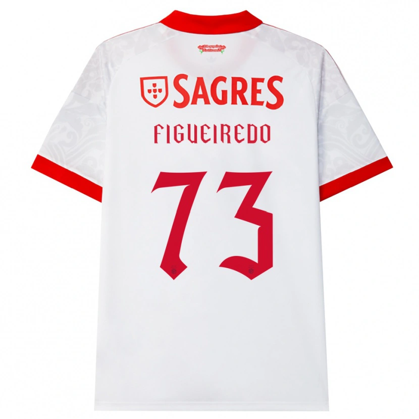 Danxen Criança Camisola Miguel Figueiredo #73 Branco Vermelho Amarelo Alternativa 2026/27 Camisa Brasil