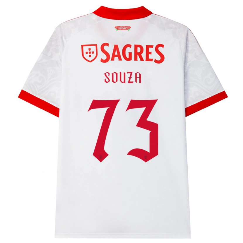 Danxen Criança Camisola Beni Souza #73 Branco Vermelho Amarelo Alternativa 2026/27 Camisa Brasil