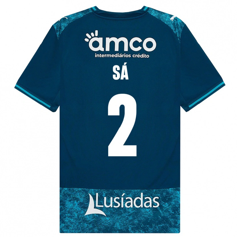 Danxen Criança Camisola Henrique Sá #2 Darkslategray Mediumturquoise Alternativa 2026/27 Camisa Brasil
