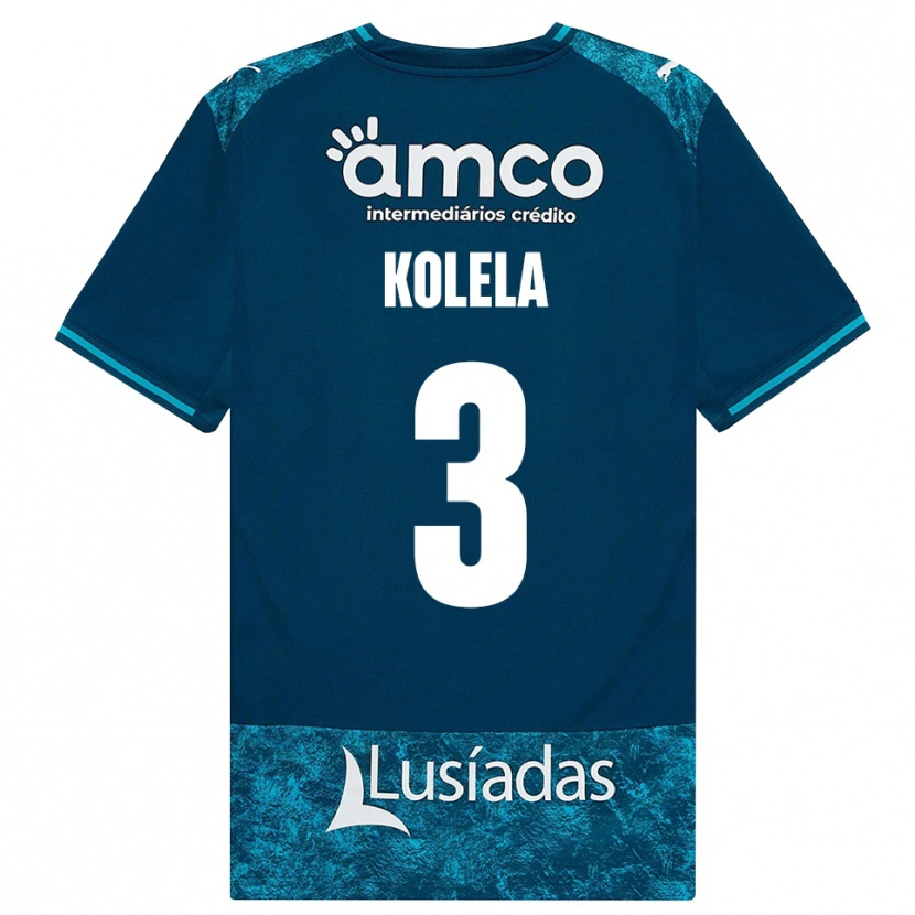 Danxen Criança Camisola Kyllian Kolela #3 Darkslategray Mediumturquoise Alternativa 2026/27 Camisa Brasil
