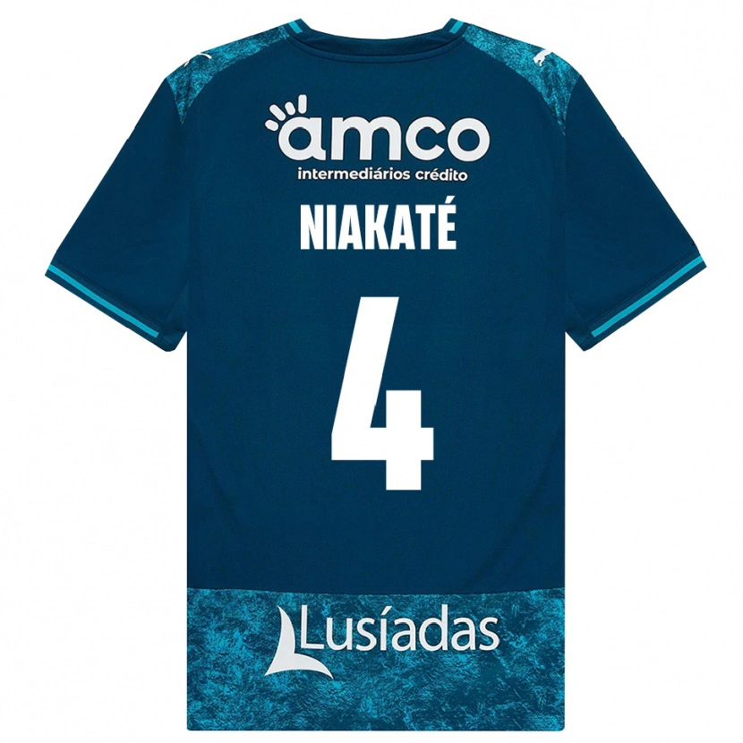 Danxen Criança Camisola Sikou Niakaté #4 Darkslategray Mediumturquoise Alternativa 2026/27 Camisa Brasil