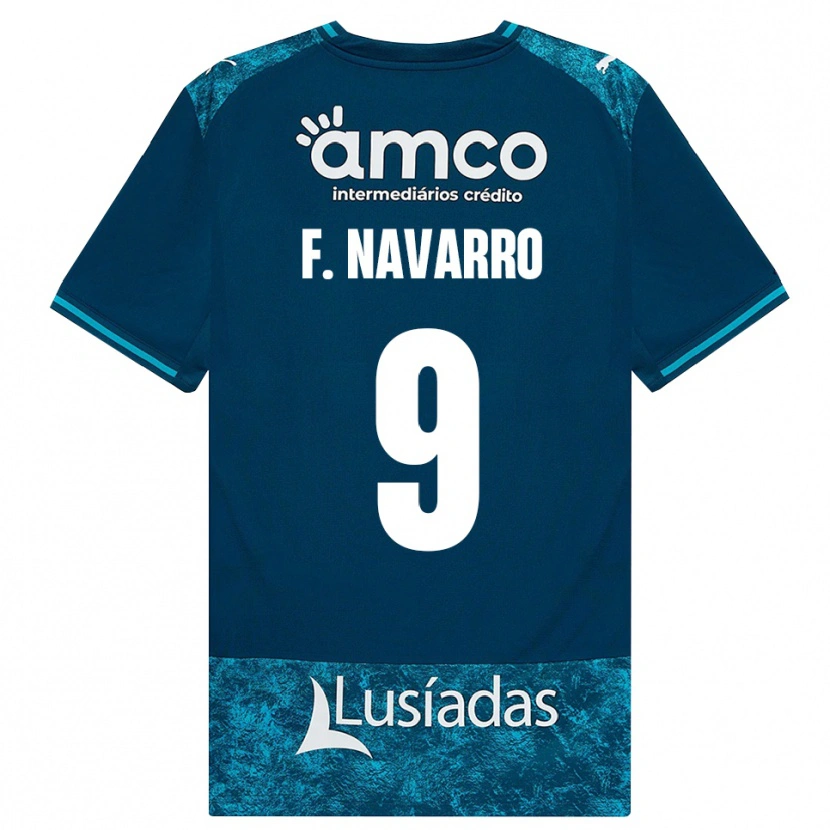 Danxen Criança Camisola Fran Navarro #9 Darkslategray Mediumturquoise Alternativa 2026/27 Camisa Brasil