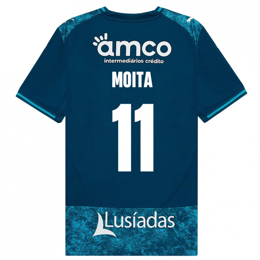 Danxen Criança Camisola Carlos Moita #11 Darkslategray Mediumturquoise Alternativa 2026/27 Camisa Brasil