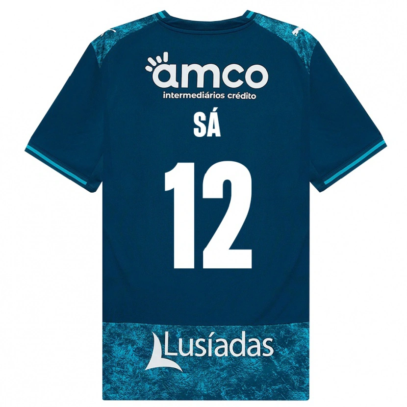 Danxen Criança Camisola Tiago Sá #12 Darkslategray Mediumturquoise Alternativa 2026/27 Camisa Brasil