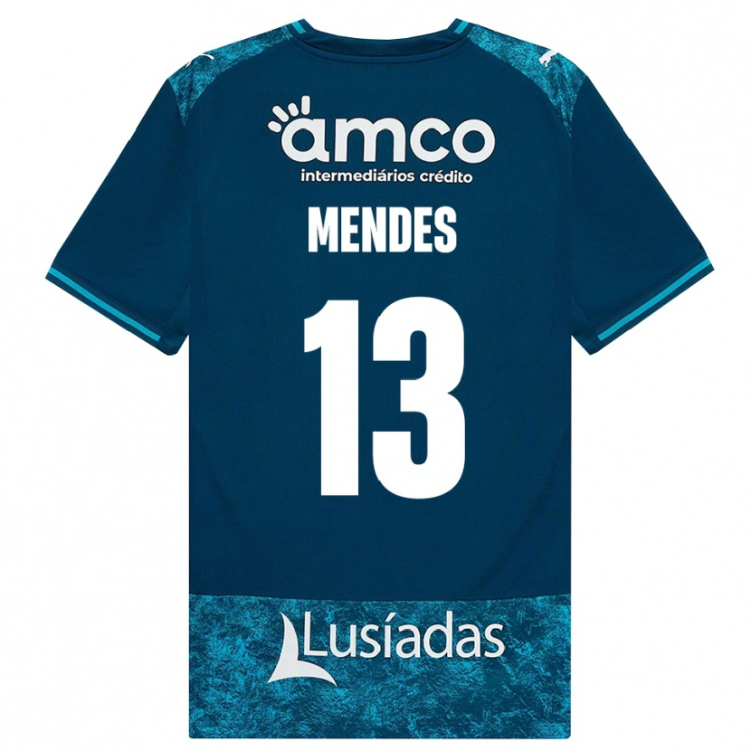 Danxen Criança Camisola Emmanuel Mendes #13 Darkslategray Mediumturquoise Alternativa 2026/27 Camisa Brasil