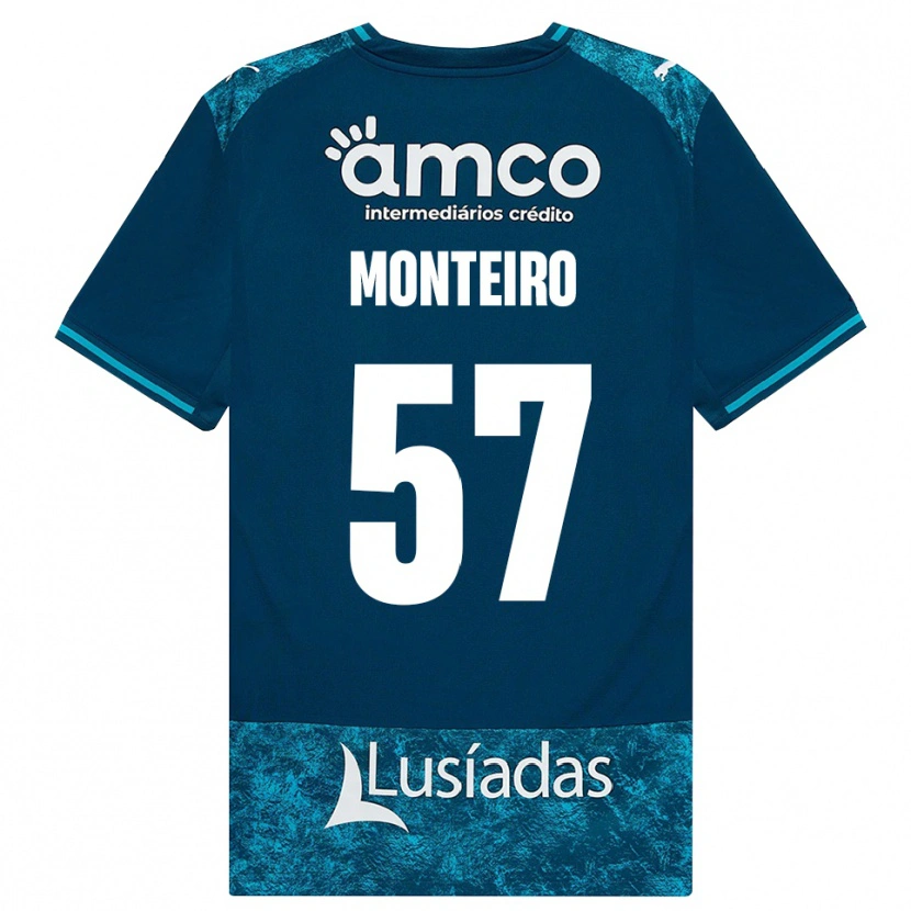 Danxen Criança Camisola Jordan Monteiro #57 Darkslategray Mediumturquoise Alternativa 2026/27 Camisa Brasil