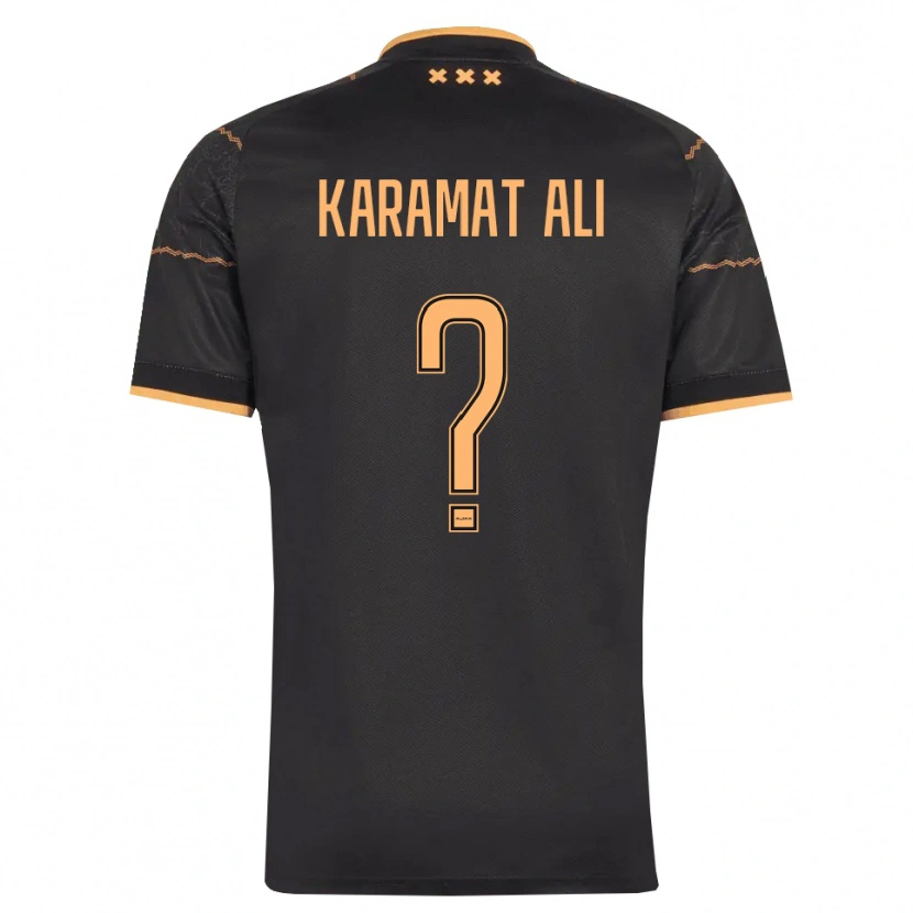 Danxen Criança Camisola Yaïr Karamat Ali #0 Preto Laranja Alternativa 2026/27 Camisa Brasil