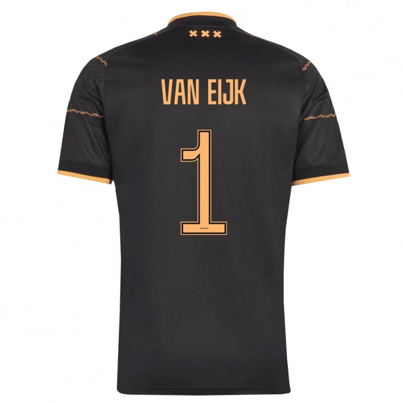 Danxen Criança Camisola Regina Van Eijk #1 Preto Laranja Alternativa 2026/27 Camisa Brasil