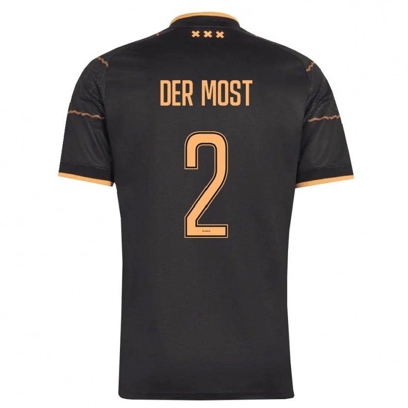 Danxen Criança Camisola Liza Van Der Most #2 Preto Laranja Alternativa 2026/27 Camisa Brasil