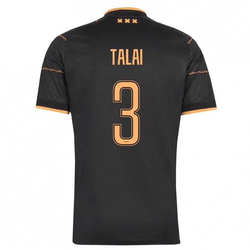 Danxen Criança Camisola Imran Talai #3 Preto Laranja Alternativa 2026/27 Camisa Brasil