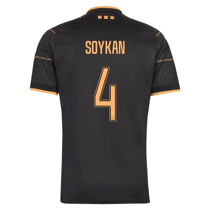 Danxen Criança Camisola Aykan Soykan #4 Preto Laranja Alternativa 2026/27 Camisa Brasil