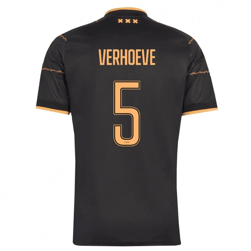 Danxen Criança Camisola Soraya Verhoeve #5 Preto Laranja Alternativa 2026/27 Camisa Brasil