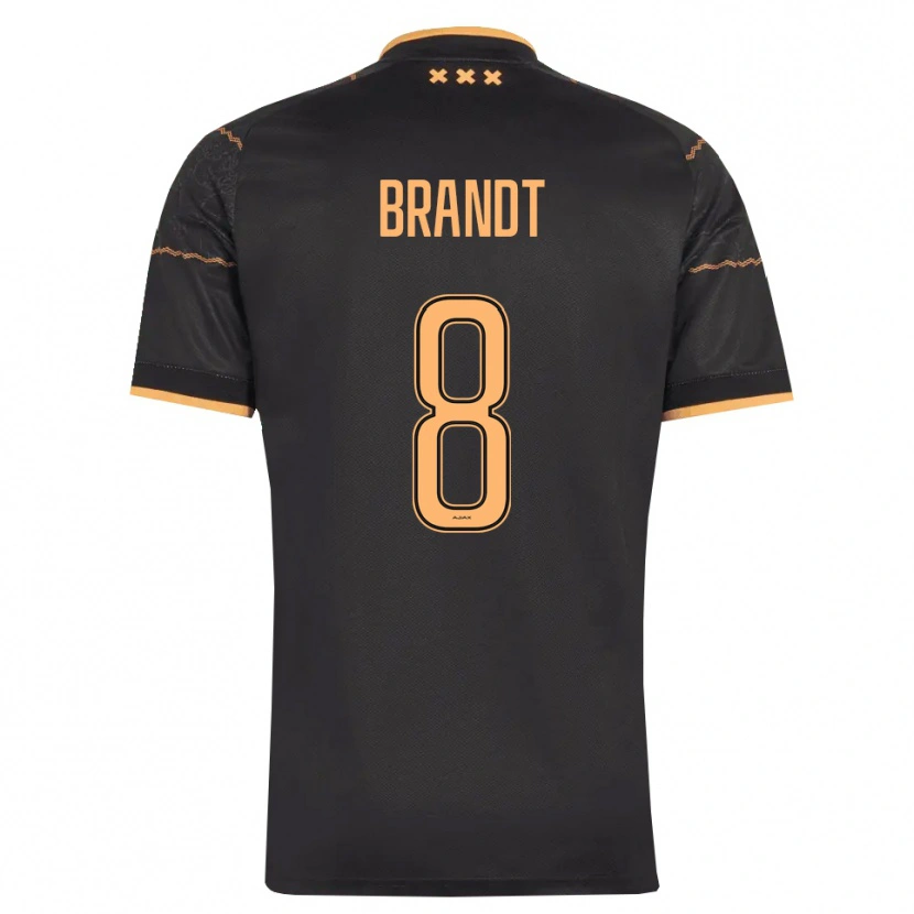 Danxen Criança Camisola Julian Brandt #8 Preto Laranja Alternativa 2026/27 Camisa Brasil