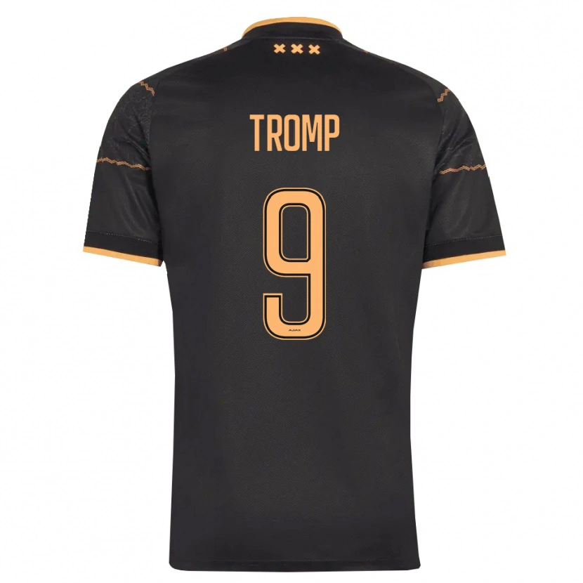 Danxen Criança Camisola Nikita Tromp #9 Preto Laranja Alternativa 2026/27 Camisa Brasil