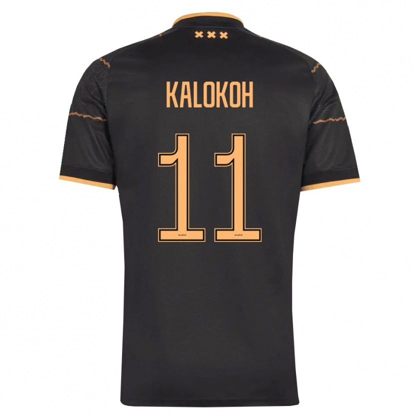 Danxen Criança Camisola David Kalokoh #11 Preto Laranja Alternativa 2026/27 Camisa Brasil