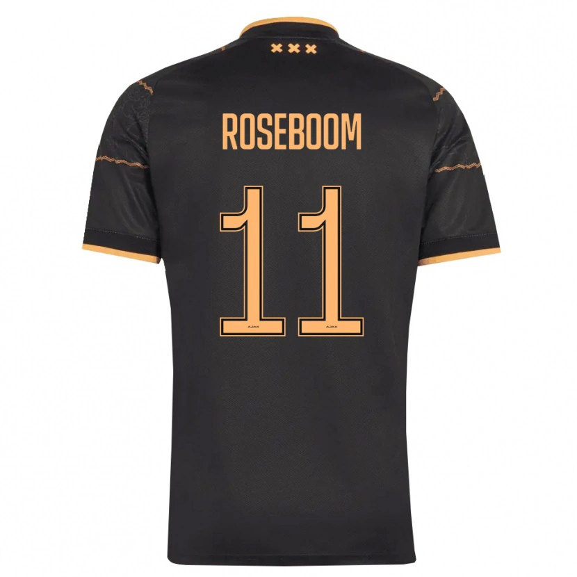 Danxen Criança Camisola Youri Roseboom #11 Preto Laranja Alternativa 2026/27 Camisa Brasil