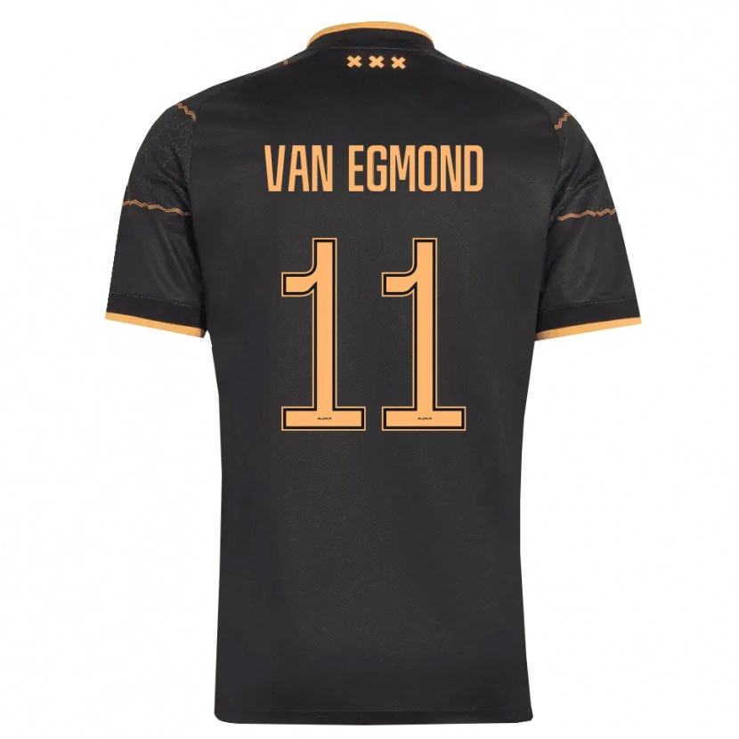 Danxen Criança Camisola Bo Van Egmond #11 Preto Laranja Alternativa 2026/27 Camisa Brasil
