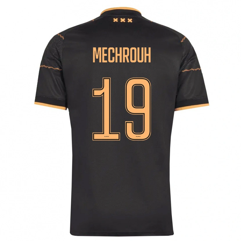 Danxen Criança Camisola Elias Mechrouh #19 Preto Laranja Alternativa 2026/27 Camisa Brasil