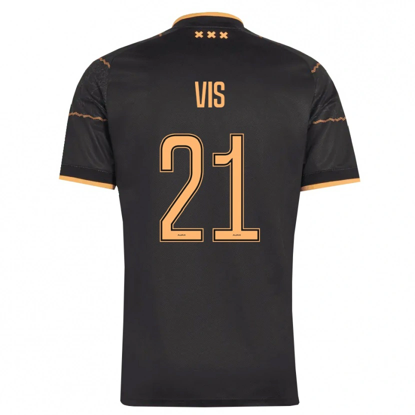 Danxen Criança Camisola Tijmen Vis #21 Preto Laranja Alternativa 2026/27 Camisa Brasil