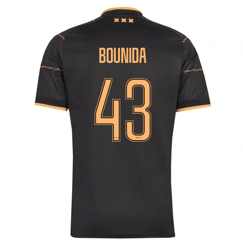 Danxen Criança Camisola Rayane Bounida #43 Preto Laranja Alternativa 2026/27 Camisa Brasil