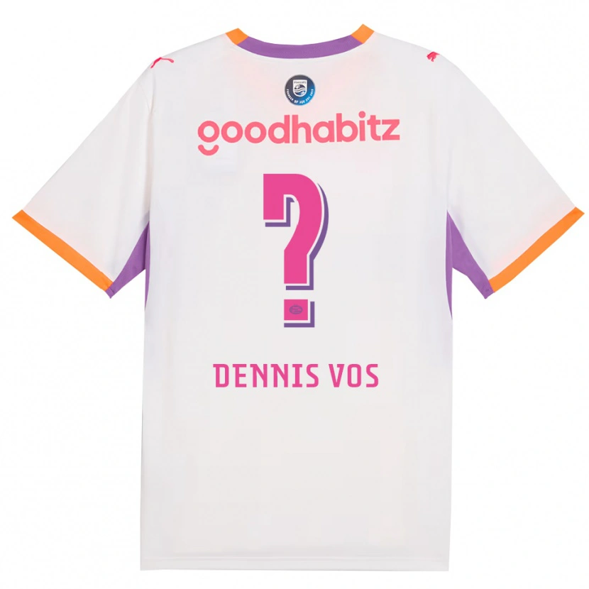 Danxen Criança Camisola Dennis Vos #0 Branco Roxo Laranja Alternativa 2026/27 Camisa Brasil