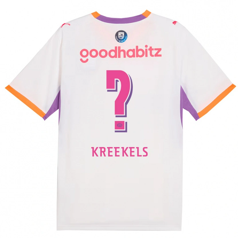 Danxen Criança Camisola Mees Kreekels #0 Branco Roxo Laranja Alternativa 2026/27 Camisa Brasil