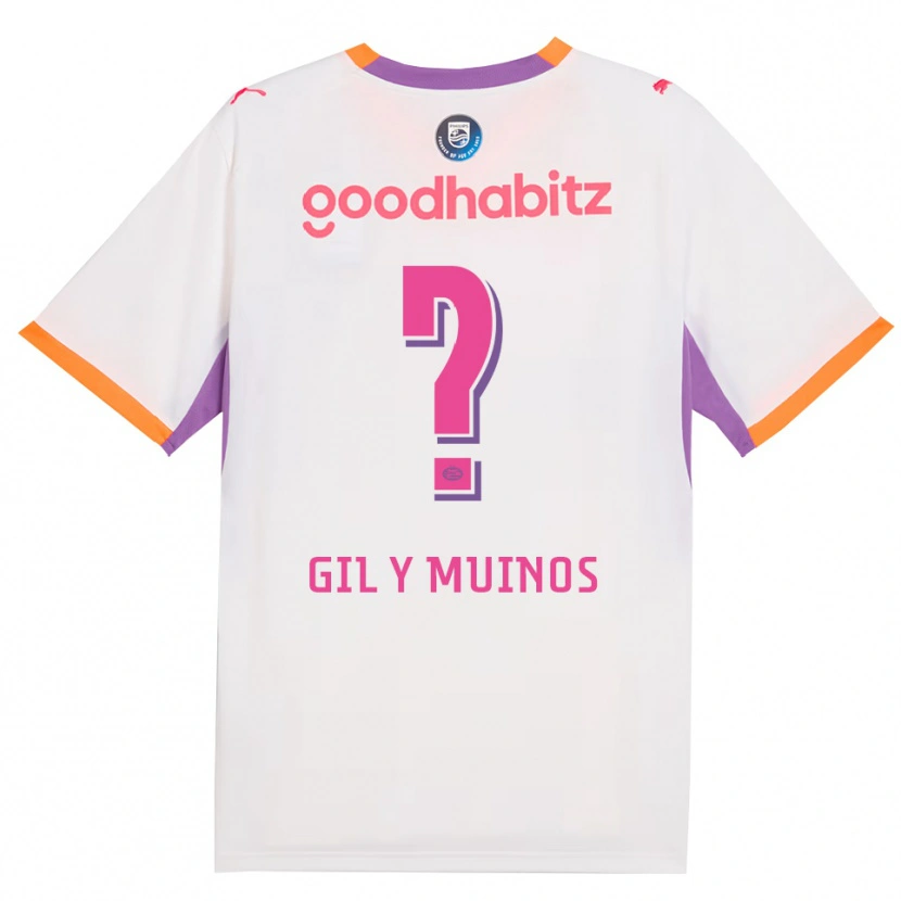 Danxen Criança Camisola Yael Gil Y Muinos #0 Branco Roxo Laranja Alternativa 2026/27 Camisa Brasil