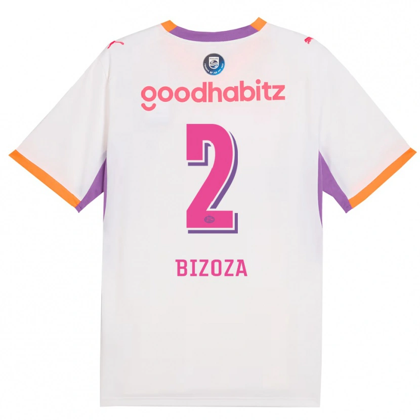 Danxen Criança Camisola Kevin Bizoza #2 Branco Roxo Laranja Alternativa 2026/27 Camisa Brasil