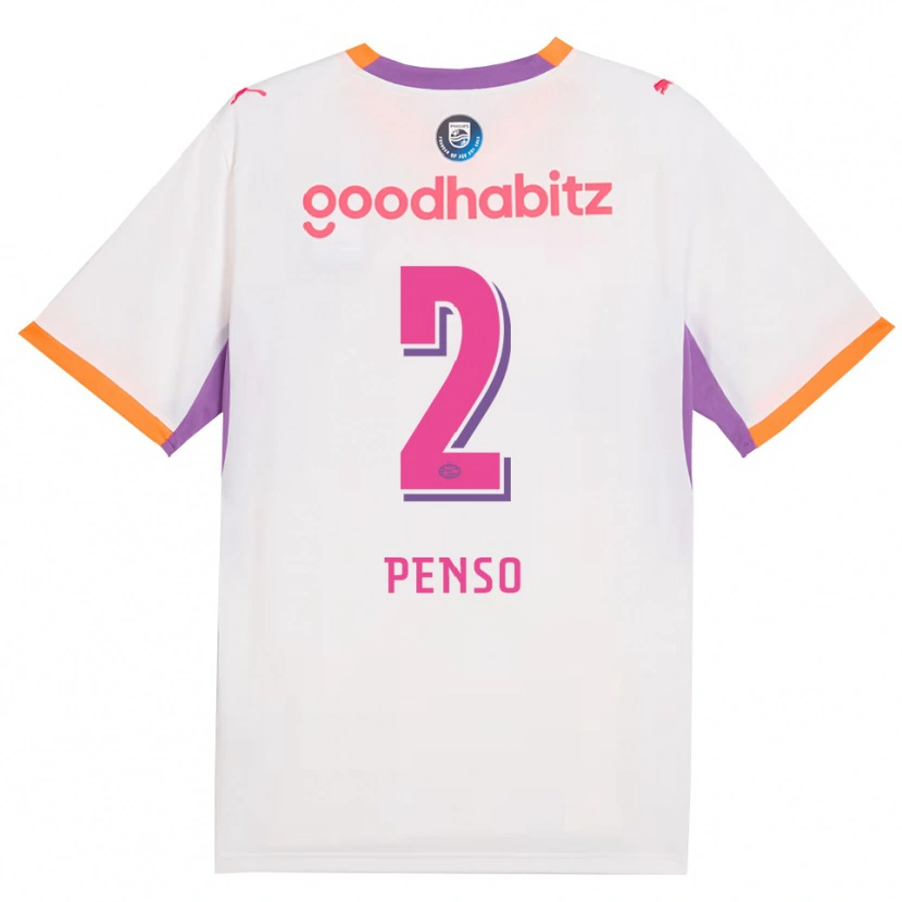 Danxen Criança Camisola Kyano Penso #2 Branco Roxo Laranja Alternativa 2026/27 Camisa Brasil