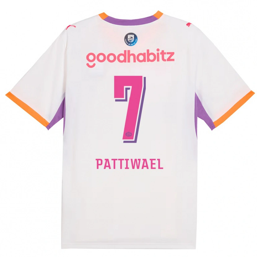 Danxen Criança Camisola Naomi Pattiwael #7 Branco Roxo Laranja Alternativa 2026/27 Camisa Brasil