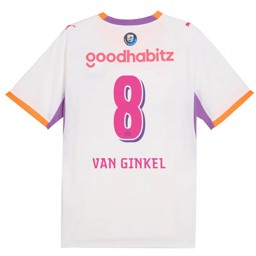 Danxen Criança Camisola Marco Van Ginkel #8 Branco Roxo Laranja Alternativa 2026/27 Camisa Brasil