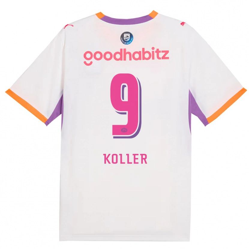 Danxen Criança Camisola Jim Koller #9 Branco Roxo Laranja Alternativa 2026/27 Camisa Brasil