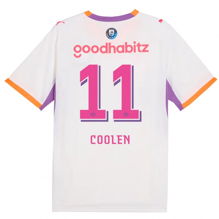Danxen Criança Camisola Nadia Coolen #11 Branco Roxo Laranja Alternativa 2026/27 Camisa Brasil