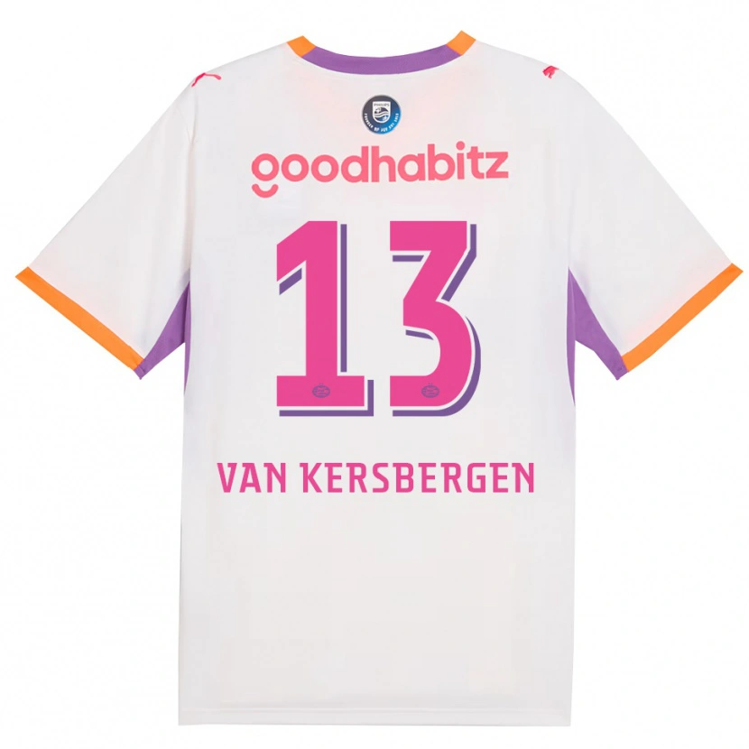 Danxen Criança Camisola Sander Van Kersbergen #13 Branco Roxo Laranja Alternativa 2026/27 Camisa Brasil
